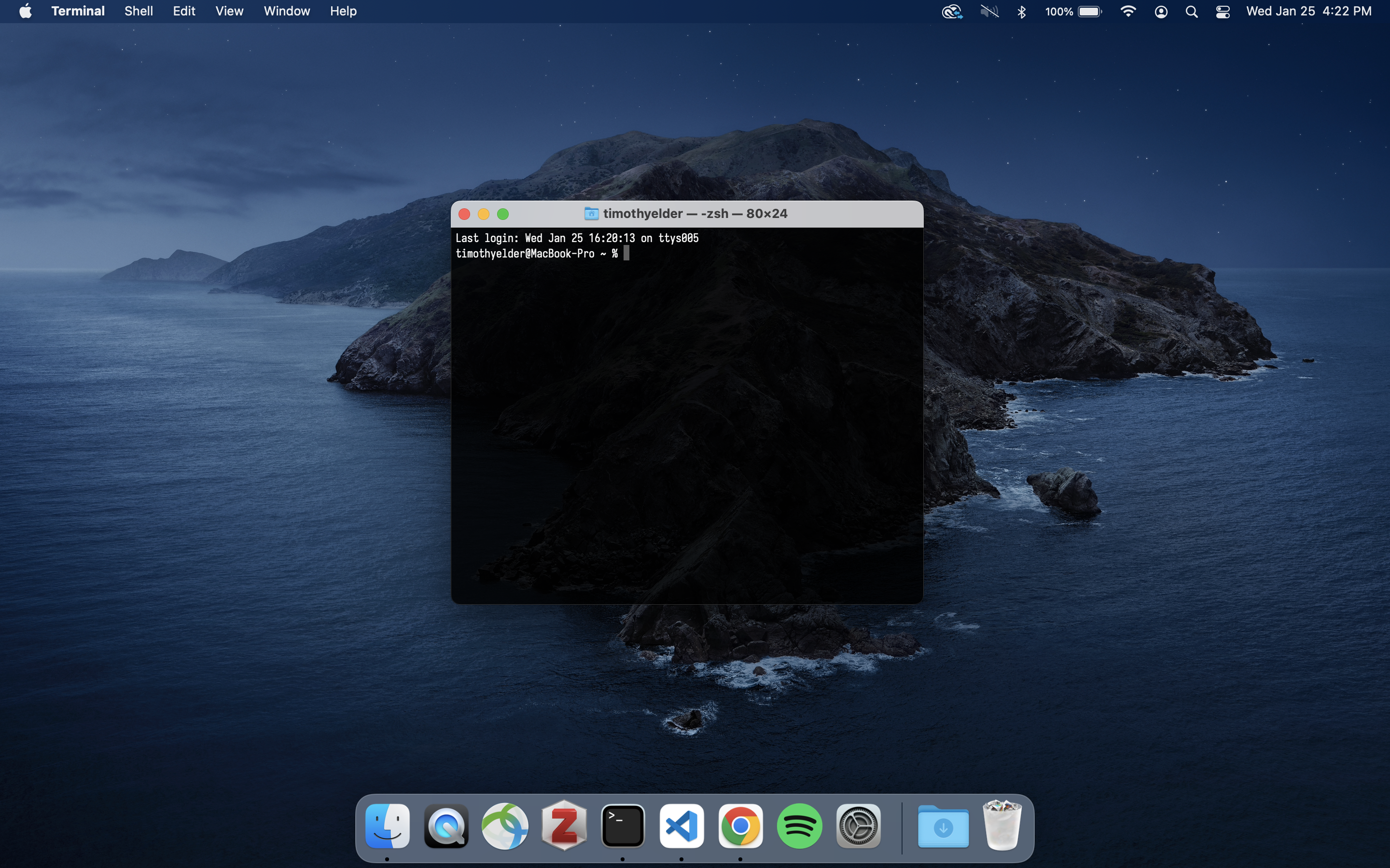 The Terminal in macOS